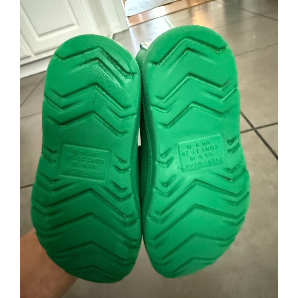 Totes Toddler Rain Boots size 9-10 Green waterproof Rubber boots Unisex EUCipe - Picture 3 of 5